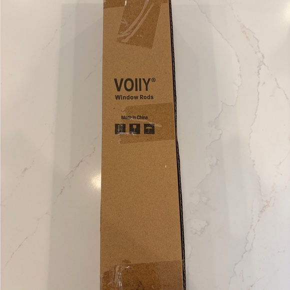 VOIIY Silver Drapery Rods 48-84 Inch - Picture 3 of 3